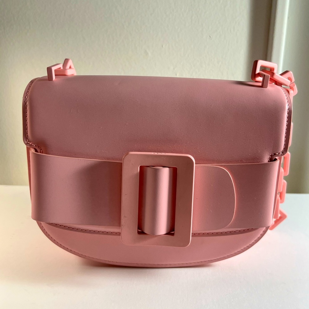 BOYY Pink Leather Crossbody Bag with Chain Strap